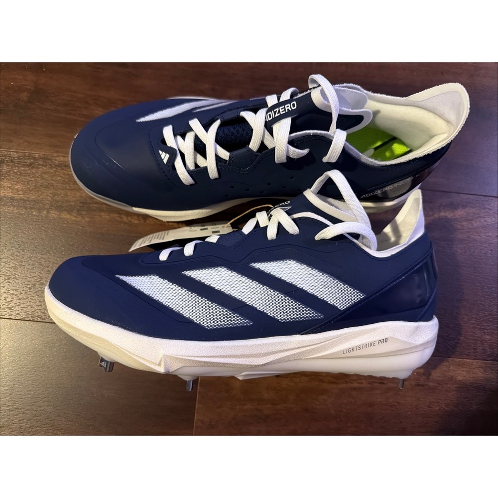 New Adidas Womens Adizero Instinct+ Metal Softball Cleats Size 8.5 Navy White